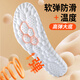 Bonny Family 2 pairs of warm insoles for men, soft and elastic, comfortable and velvet thickened cotton insoles to prevent cold in winter.