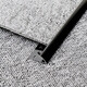 TLXT carpet edge strip aluminum alloy Z-shaped tile joint metal black edge strip rose gold I-shaped strip carpet edge strip 5 colors full set of samples sample length about 15 cm