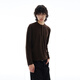 Weilang's shop Autumn American retro wool blended Henley shirt men's high-end thin long-sleeved bottoming shirt T-shirt Gray L