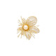 BJYL temperament brooch high-end exquisite fashion dinner corsage high-end light luxury suit coat pin clothing accessories women's gold flower brooch