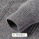 Rich 100% sheep wool heavy thickened winter men's half turtleneck woolen sweater men's warm knitted sweater
