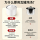 PINYU ceramic stew pot, soup bowl, water-proof stew pot, liner, steamed egg porridge, bird's nest pot with lid, steamed egg earthenware pot, soup pot and stew pot