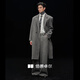 Earl Zall wool coat 100% men shoulder pads long goose down lining commuter coat men 2025 autumn and winter new moon night black regular - no lining XL (180)