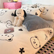 Hongdou Home Textiles Winter Thickened Milk Velvet Bed Four-piece Set Warm Coral Baby Velvet Sheets and Duvet Covers Double-sided Velvet Quilt Cover Bedding Black and White Bear Double-sided Velvet Thickened Warm 1.8m Sheet Style Four-piece Set - Quilt Cover 200*230cm