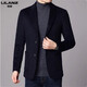 LILANZ Men's Wool Suit Men's 2025 Autumn and Winter Business Casual Woolen Coat Suit No-Iron Men's Jacket Black M 170