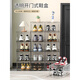 Fantasy transparent shoe storage box shoe box acrylic hard plastic shoe cabinet artifact shoe door shoe rack can be multi-layered extra large thick transparent 2 pieces 48 yards can be loaded / environmentally friendly and no odor 34.8x27x18.5cm