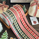 Qiaoxinshi ribbon 4 meters gift wrapping ribbon red plaid ribbon ribbon wrapping paper bow ribbon