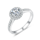Dianzhijia cultivated diamond platinum 50-point diamond ring round inlaid light luxury ring as a wedding gift for my wife NGTC certificate