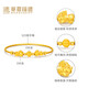 Lianshi 18K gold lucky money beads S925 silver bracelet AU750 bracelet birthday gift holiday gift 1