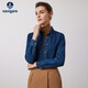 Navikel Italian dinghy women's long-sleeved shirt denim jacket cotton shirt 2333003505 blue S