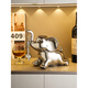 Tanbeiman red wine display rack light luxury elephant wine holder red wine rack ornaments home living room wine cabinet sideboard decoration housewarming gift Shilairun wine rack ornaments does not include wine bottles
