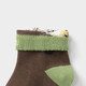 Balabala baby socks cotton autumn new style boys and girls children's newborn children's socks cute short socks five pairs of coffee white tone 00351_209925172214 1-3 years old