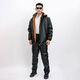 Zhiyunyan leather jacket and leather trousers suit plus velvet and thickening to keep warm, waterproof, oil-proof, windproof and cold-proof, take-out driver's labor insurance set 4XL 165-190Jin Jin equals 0.5 kg