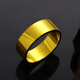 Craftsman gold ring for men and women pure gold 999 glossy surface solid closed mouth atmospheric aperture plain circle retro domineering gift giving face width 5mm 6g, return and replenish according to the actual gold
