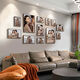 Yusenyi photo wall combination photo frame decoration photo washing photo printing wedding photo living room punch-free creative wedding hanging style K15 frame black border