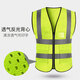 Lightweight vest construction site winter breathable safety and sanitation clothing traffic Meituan fluorescent yellow cycling jacket swallowtail style (fluorescent yellow) L