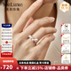 Meluxe akoya seawater pearl ring proposal confession to show love wedding ring female ring birthday gift for my wife large beads 6-6.5mm, small beads 4.5-5mm