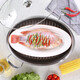 Fish steamer household steamer 304 stainless steel large capacity thickened steamer steamer induction cooker gas oval pot enlarged diameter/large capacity 1 layer 39cm