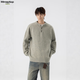 MMOPTOP Retro Henry Collar Sweater Men's Autumn and Winter Warm Loose Casual All-match Knitted Sweater MY109 Light Gray XL