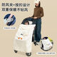 Stroller windproof cover for autumn and winter walking baby stroller cover blanket for autumn and winter outing baby warm windproof cloak back beige stroller cover blanket/waist stool windproof cloak 72*80cm