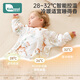 Kidsneed baby sleeping bag autumn and winter pure cotton constant temperature double layer baby sleeping bag infant pajamas children anti-kicking quilt leg wrap M size