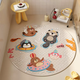Yusenyi round bathroom powder room mat anti-skid mat special for bathing baby floor mat toilet floor mat shower waterproof anti-slip anti-slip suction cup dopamine paradise round (round) 53x53cm (upgraded vacuum suction cup super 3 times anti-skid force)