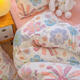 Jiuzhoulu warmes Milchkristall Fleece Vierköpfige Set Doppelseite 1,5/1,8-Meter-Quilt-Abdeckung Flanell Quilt Cover Winter