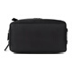 PRADA triangular logo zipper closure, regenerated nylon toiletry bag, men's black basic outfit (bag)