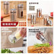 Seasoning jar kitchen supplies household stainless steel seasoning jar outdoor barbecue rotating seasoning bottle combination set stainless steel seasoning jar 2-piece set