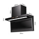 Xinfei range hood door-to-door installation, first-class energy efficiency, large suction power, household top side double suction, large air volume, real wave intelligent control, automatic cleaning range hood, 7-shaped range hood, smoke stove set + 90 wide voice control hood + dazzling fire stove liquefied gas