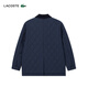LACOSTE French crocodile men's fashionable and versatile solid color warm lapel cotton jacket | BH0689 166/Navy Blue S 48