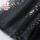 Fuluo Mi Girls Dress Winter Style Versatile Mesh Princess Dress Girls New Year Thickened Knitted Skirt Black 130