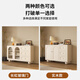 Mark Heng Sideboard Integrated Wall Cabinet Living Room Wall Multifunctional Cabinet Cabinet Storage Cabinet Wine Cabinet Solid Wood Sideboard Changhong Glass Style Length 100 Width 35 Height 90cm