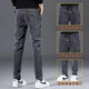 Denim work pants for men, wear-resistant, loose, casual, work-wearing labor protection pants for spring, autumn and winter work clothes, 433 gray, regular style, 4XL, recommended 155-170 Jin Jin equals 0.5 kg