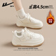Pull back women's shoes winter velvet warm sneakers women's thick sole heightening fashion casual shoes women's rice brown plus velvet 38