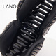 Lannuo Butterfly Hair Clip Women's High-end 2025 New Large Hair Volume Large Half-tied Hair Shark Clip on the Back of the Head Black