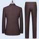 Septwolves Jacket Expert Light Luxury Suit Men's Autumn and Winter One Button Single Slit Two-piece Wedding Banquet Sheep Wool Suit Suit Dark Red L 175 120-135Jin Jin is equal to 0.5 kg