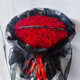 Flowers intra-city express red rose bouquet to express love for girlfriend, proposal gift bouquet for wife, wedding anniversary flower, love for life | 99 red roses, classic black gauze bouquet