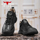 Bull Family Men's Shoes Autumn New Retro Fashion Casual Leather Shoes Soft Sole Comfortable Work Shoes Versatile Outdoor Hiking Shoes for Men