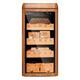 VINGARDE cigar cabinet, constant temperature and humidity cigar humidifier, refrigerator, ionized ammonia purifier, WiFi intelligent control, variable frequency compressor, air-cooled, frost-free, cedar wood alcohol nourishment, home box, naked nourishment, 2nd generation, yellow wood grain, inverter model, 600-800 pieces, 118L