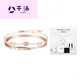 Qianpei Roman Numeral Bracelet Rose Gold Simple Niche Steel Bracelet Hand Jewelry as a Birthday Gift for Mom Roman Numeral Bracelet + Bracelet Gift Box