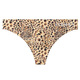 Royal sister-like men's sexy leopard print ice silk thong low-waisted thin and traceless underwear summer breathable single layer convex bag transport Huangbao M weight 90110Jin Jin is equal to 0.5kg one size