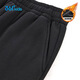 361 Children's trousers 25 winter boys' medium and large children's knitted thickened warm stretch sports trousers black 150