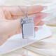 Beijing Gold Trading Center Co., Ltd. platinum pendant pt950 Wushi brand square pendant as a gift for friends, about 10.98g