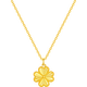 Saturday blessing four-leaf clover gold necklace women's gold pendant birthday gift price A0615180 about 2.8g