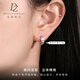 Duozun pt950 genuine platinum earrings for women, sparkling car flowers, platinum earrings, ear buckles, new Chinese Valentine's Day gifts, ready stock, sparkling car flowers, 3.09 g