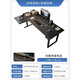 Dear four-legged corner electric lift table L-shaped leather solid wood gaming desk home computer desk office desk length 140*width 60*corner 110cm with embedded power strip Z4 four-legged dual motor + pure solid wood right corner 3cm thick