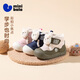 Minibala (minibala) plus velvet to keep warm in winter Bear 25 years new baby toddler shoes girls cotton boots mid-top boys cotton shoes