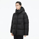 Jiangnan Buyi (JNBY) Bai Yueguang 25 new winter down jacket of the same style in the mall A-type loose side zipper 5X0C10110 001/original black (batch 1) S