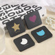 DIY mini cosmetic mirror portable cross-border high-looking foldable portable mirror mini diy small black mirror LED portable mirror small black mirror love style